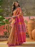 Vasthrlay Weaving Printed Beige Saree