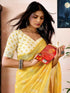 Vasthrlay Womens Printed Unstitched Purple Saree