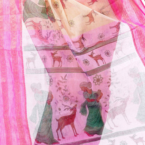 Vasthrlay Bengal Cotton Shakuntala Printed Handloom