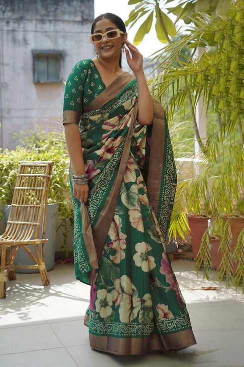 Vasthrlay Fashion Bandhani Printed Ethnic Wear
