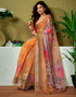 Vasthrlay Womens Cotton Printed Yellow Saree