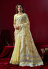 Vasthrlay Yellow Embroidery Saree