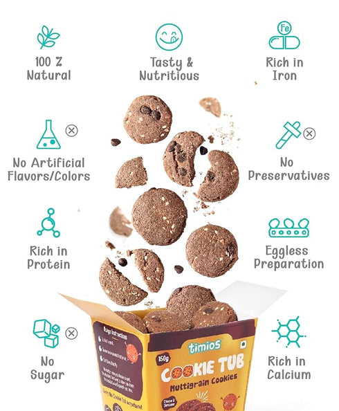 Timios Nutritious Maida Free Eggless Cookies