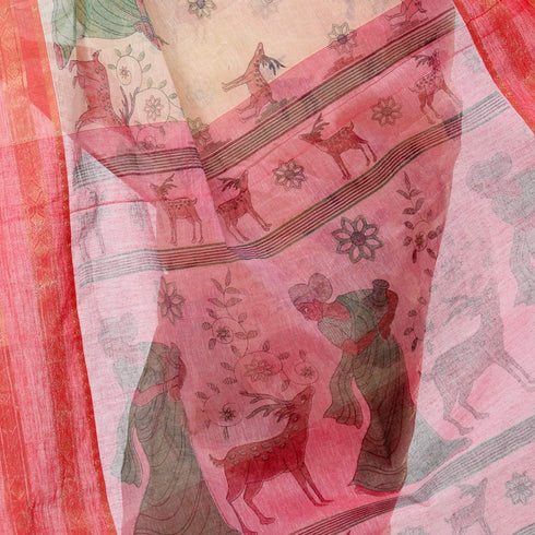 Vasthrlay Bengal Cotton Shakuntala Printed Handloom