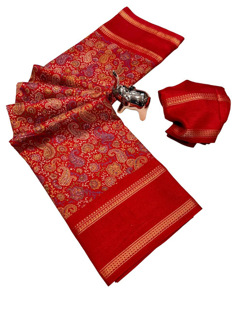 Vasthrlay Kalamkari Tussar Saree