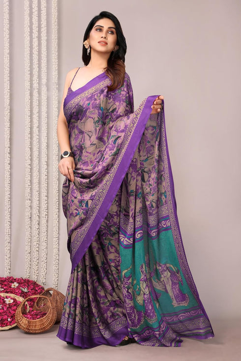 Vasthrlay Fashion Chiffon Printed Ethnic Wear