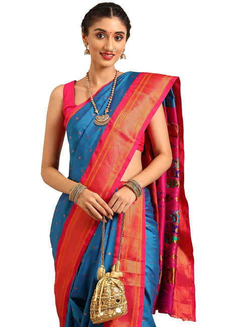 Vasthrlay Paithani Bottle Saree