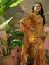 Vasthrlay Georgette Jacquard Unstitched Black Saree