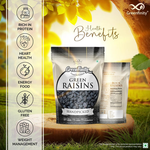 GreenFinity Premium Afghani Seedless Black Raisins