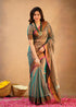 Vasthrlay Handloom Unstitched Green Ethnic Wear