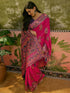Vasthrlay Womens Weaving Pink Saree With Unstitched Blouse Piece