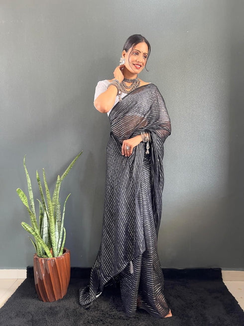 Vasthrlay Chiffon Rimzim Designer Chikankari