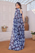 Vasthrlay Fashion Chiffon Printed Red Ethnic Wear
