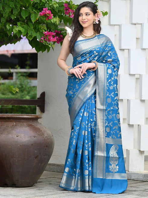 Vasthrlay Banarasi Kanjivaram Silk Wedding Ethnic Wear