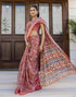 Vasthrlay Womens Printed Unstitched White Saree