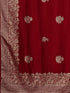 Vasthrlay Banarasi Weaving Red Saree