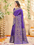 Vasthrlay Banarasi Weaving Maroon Saree