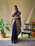 Vasthrlay Kanjivaram Banarasi Jacquard Unstitched Saree