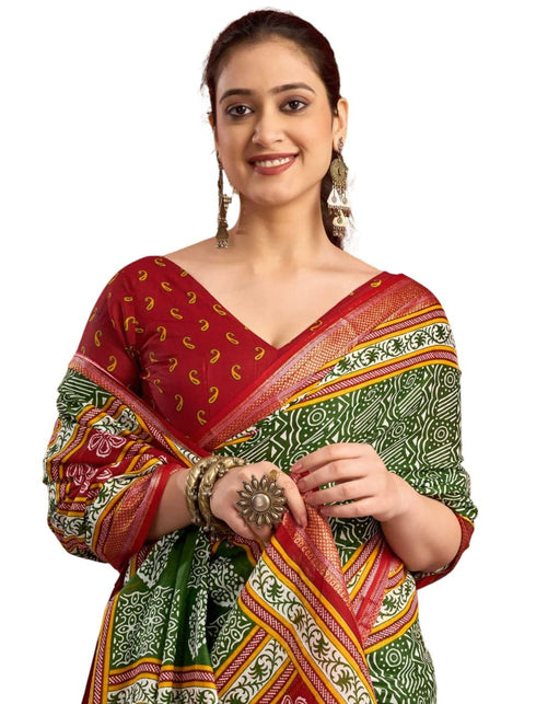 Vasthrlay Banarasi Traditional Unstitched Saree