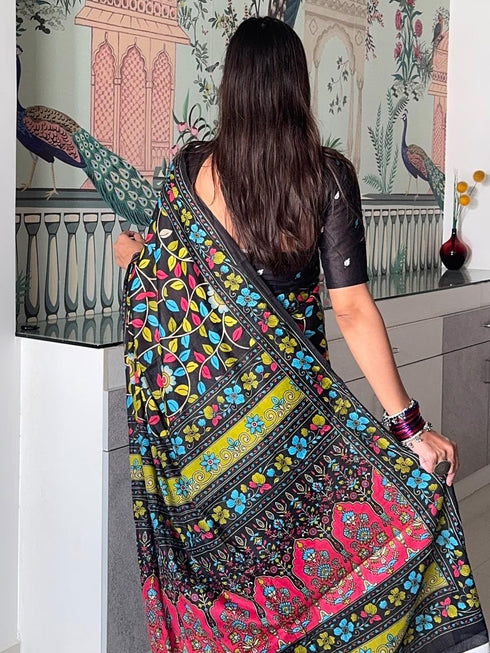 Vasthrlay Cotton Printed Unstitched Ethnic Wear