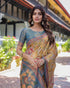 Vasthrlay Handloom Cotton Tassels Saree