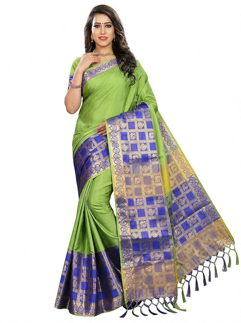 Vasthrlay Banarasi Freesize Ethnic Wear