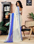 Vasthrlay Womens Printed Unstitched Olive Green Saree
