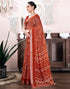 Vasthrlay Bandhani Printed Unstitched Yellow Saree