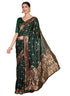 Vasthrlay Kanjeevaram Silk Unstitched Green Bottle Ethnic Wear