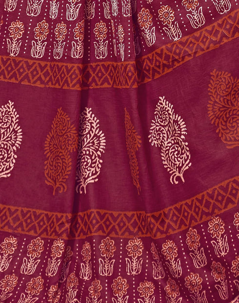 Vasthrlay Womens Printed Unstitched Green Saree