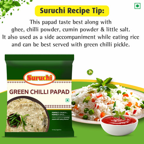 Suruchi Green Chilly Papad