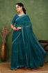 Vasthrlay Fashion Georgette Stripes Navy Ethnic Wear