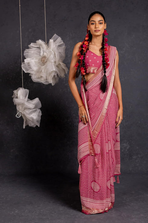 Vasthrlay Fashion Georgette Bandhani Printed Ethnic Wear