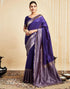 Vasthrlay Womens Banarasi Jacquard Sky Blue Saree