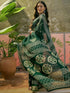 Vasthrlay Georgette Bandhani Unstitched Rani Pink Saree