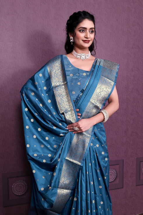 Vasthrlay Satin Jacquard Woven Textured