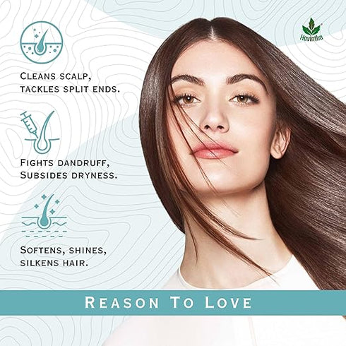 Havintha - Bhringraj Brahmi and Flax Seed Powder Jar - Herbal Shampoo