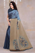 Vasthrlay Fashion Chiffon Printed Grey Ethnic Wear