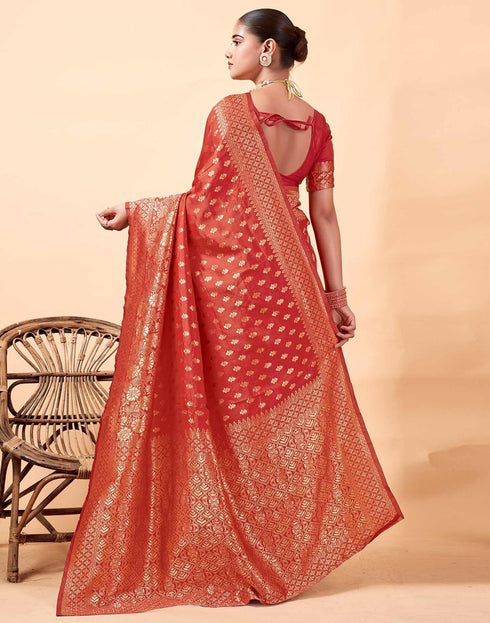 Vasthrlay Banarasi Unstitched Saree