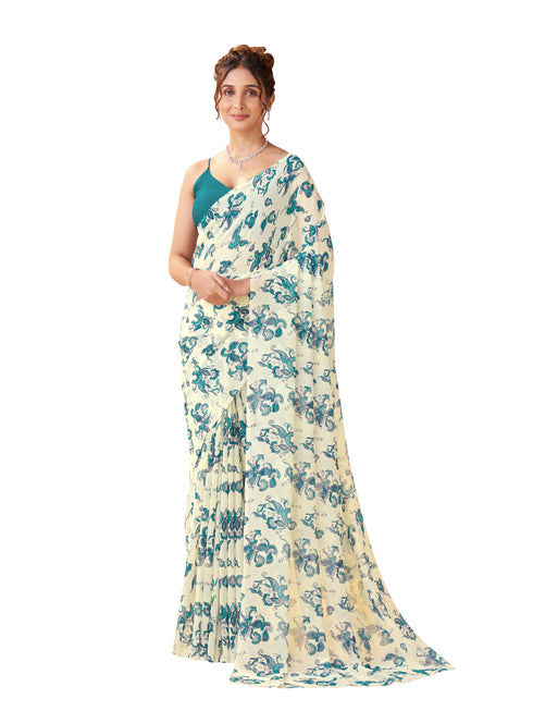 Vasthrlay Georgette Printed Saree