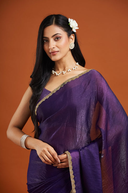 Vasthrlay Border Unstitched Saree