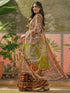 Vasthrlay Womens Printed Unstitched Beige Saree