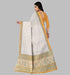 Vasthrlay Cotton Blue White Saree