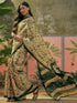 Vasthrlay Womens Printed Unstitched Beige Saree