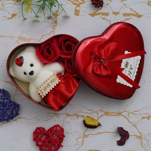 eCraftIndia Heart Shaped Valentines Day Gift Box