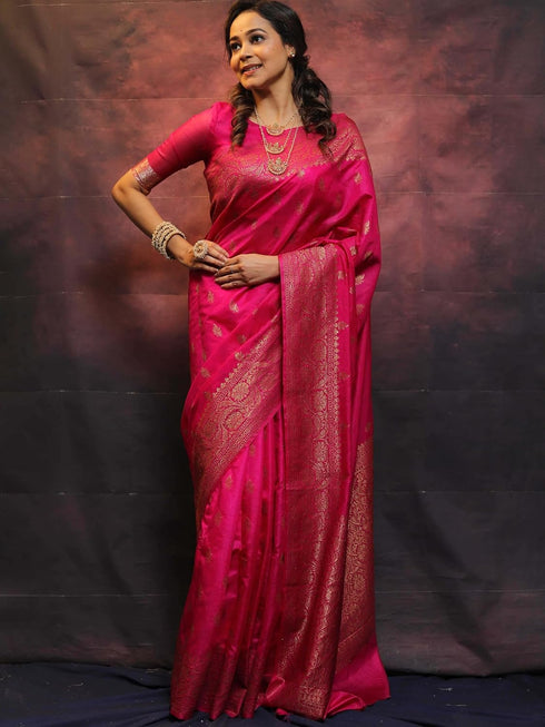 Vasthrlay Saree Kanjivaram Silk Pari Purple