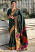 Vasthrlay Kanjivaram Paithani Unstitched Mahendi Ethnic Wear