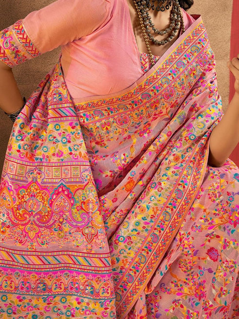 Vasthrlay Paithani Unstitched Elegant Traditional Saree