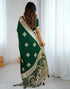 Vasthrlay Banarasi Weaving Unstitched Blue Saree