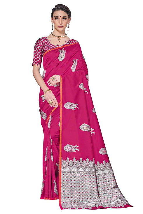 Vasthrlay Banarasi Gs Orange Ethnic Wear